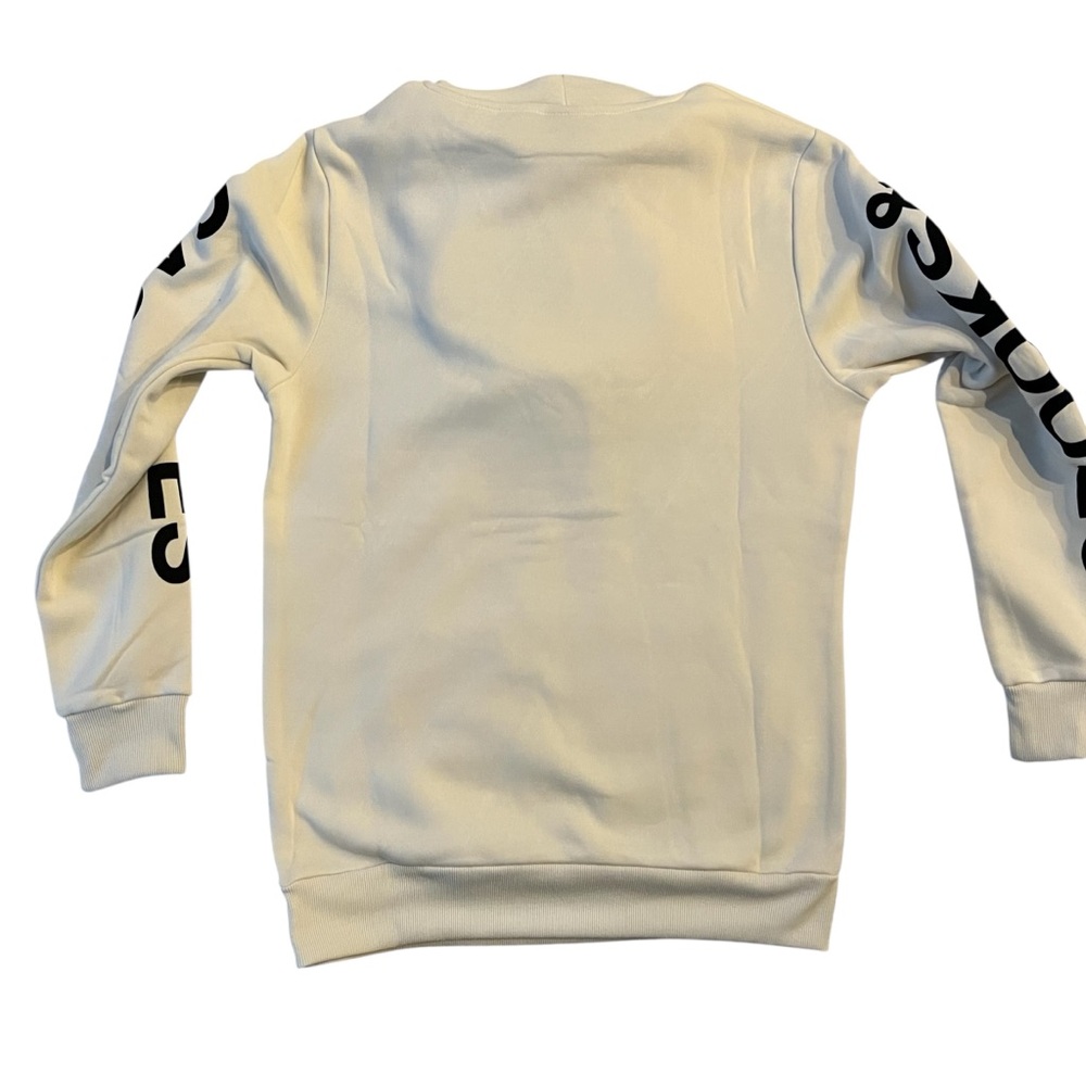 Crooks & Castles Skullbunny Cream Hoodie with Green Herb Design - Picture 4 of 7